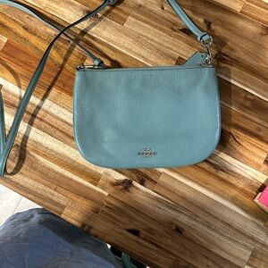 Coach Blue Leather Crossbody Bag